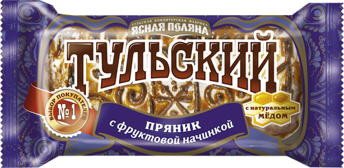 

Пряник Тульский Ясная Поляна с фруктовой начинкой 140 г