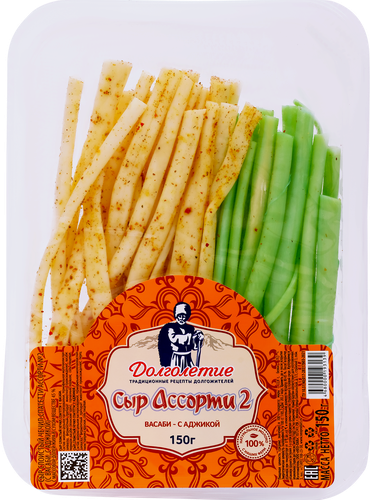 

Сыр рассольный Долголетие Ассорти №2 Чечил спагетти 45% без змж 150 г
