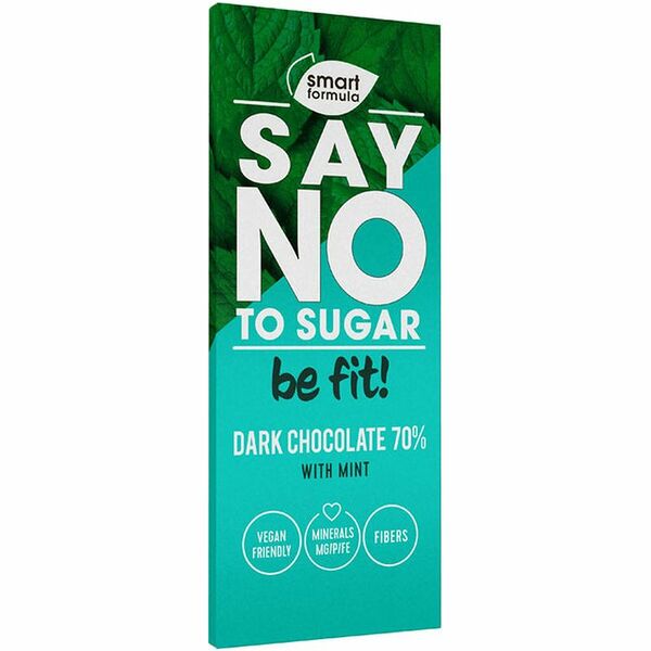 Шоколад Smart Formula Dark With Mint горький с экстрактом мяты