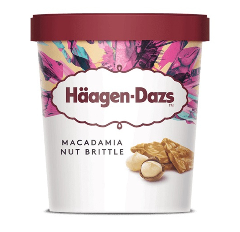 

Мороженое Haagen-Dazs пломбир ванильное с орехами макадамия ведерко 400 г