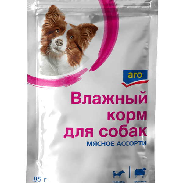 Корм для собак мясное ассорти ТМ Aro