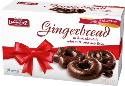 

Пряники фигурные LAMBERTZ глазированные темным шоколадом 500 г