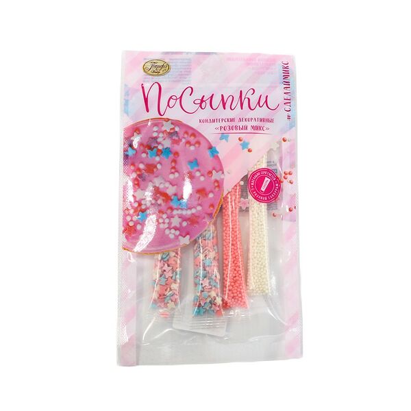 Посыпки Парфэ Розовый микс 20г