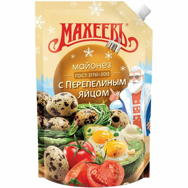 Майонез Махеевъ с перепелиным яйцом 50.5%, 630г