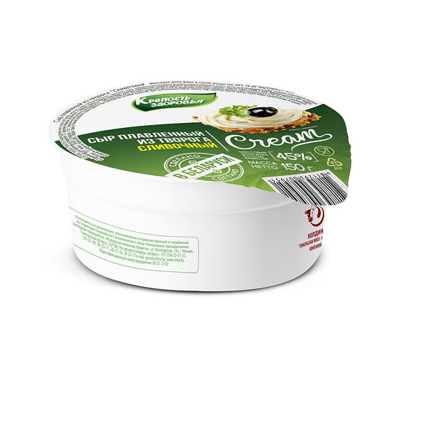 Сыр плавленый Сливочный 45% 150г Мозырские МП