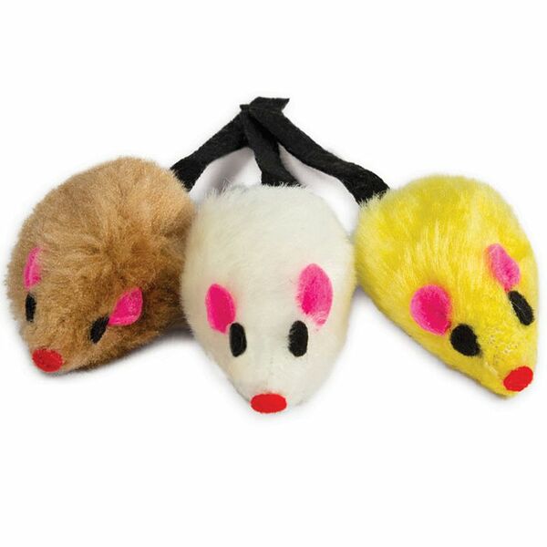 Набор игрушек для кошек Triol XW7012 3 мышки