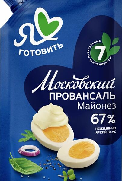 Майонез Я люблю готовить Московский Провансаль 67% 390мл