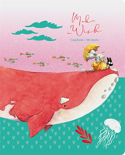 Тетрадь BG Загадай желание, А5, 48 листов, в клетку, в ассортименте