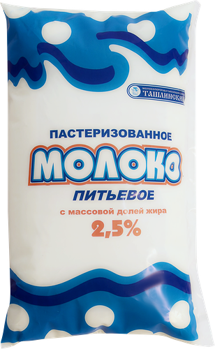 Молоко Ташлинский пастеризованное, 2.5%