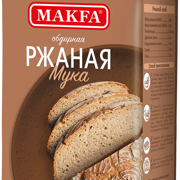 Мука Makfa ржаная обдирная