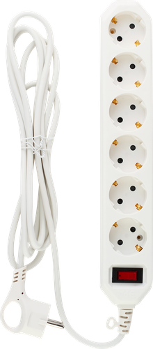 

Сетевой фильтр ЭРА USF-6es-3m-W с базовой защитой, с заземлением, с выключателем, 6 розеток, 3м, 10А, белый Арт. Б0037262