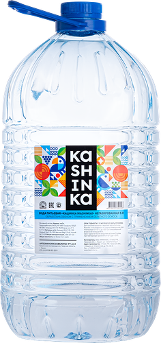 Вода питьевая KASHINKA артезианская 1-й категории негазированная, 5л