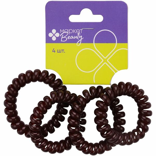 Набор резинок для волос Маркет Beauty, 4шт