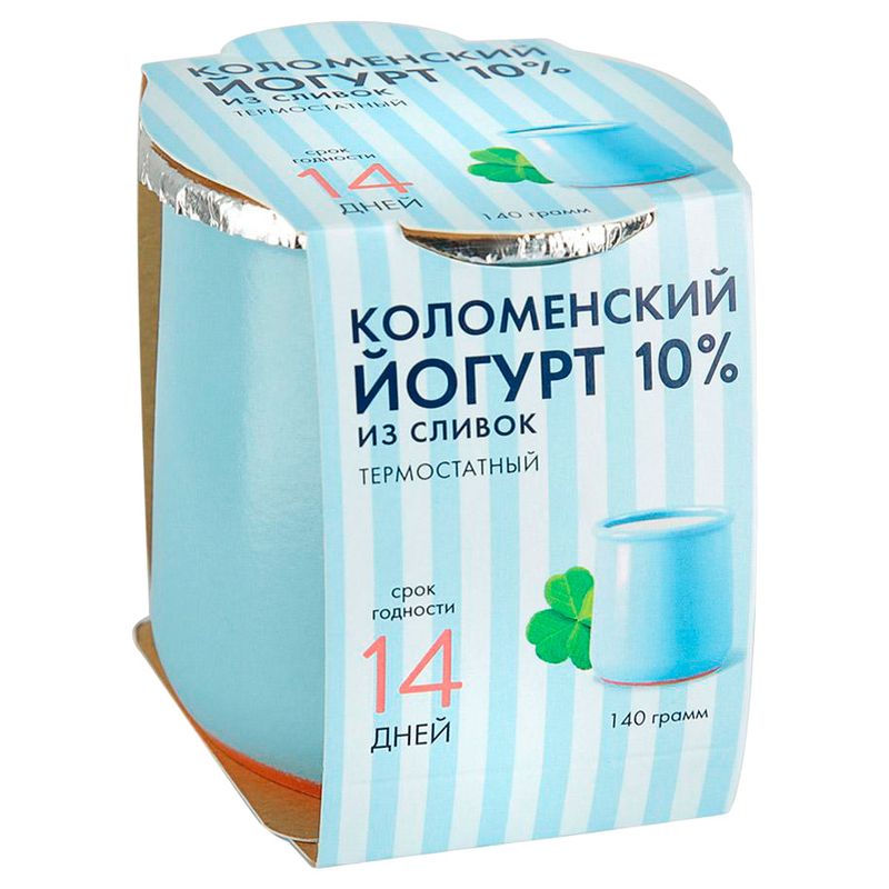 

Йогурт термостатный Коломенский классический 10% 140 г