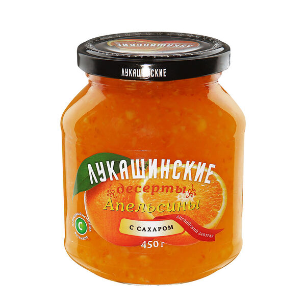 Апельсины Лукашинские протертые с сахаром