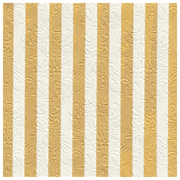 Салфетки Арт Букет 16шт 33*33см 3 слоя барокко золотые полосы