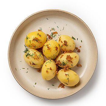 Картофель с луком отварной