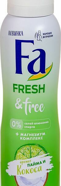 Дезодорант Fa Fresh & Free Лайм и кокос спрей 150мл