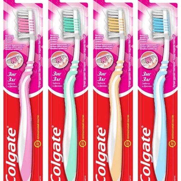 Зубная щетка Colgate Зиг Заг Забота о деснах мягкая в ассортименте 1шт