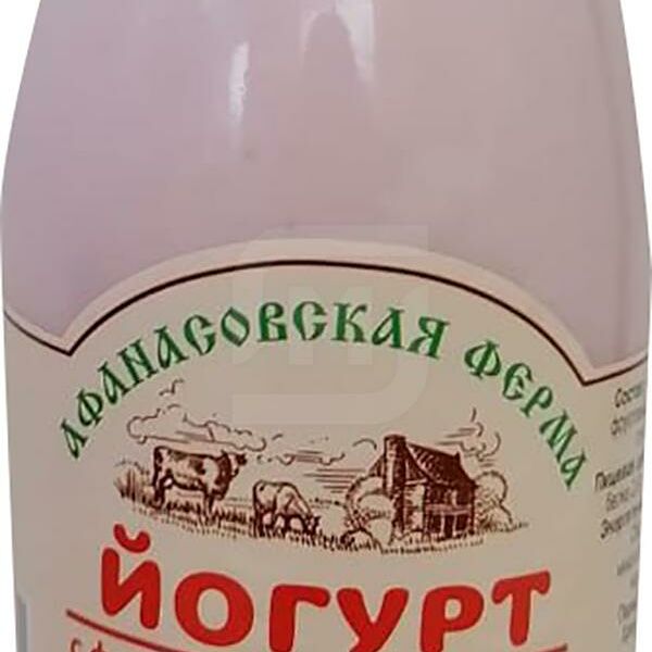 Йогурт Афанасовская ферма Малина 3.2% 450г