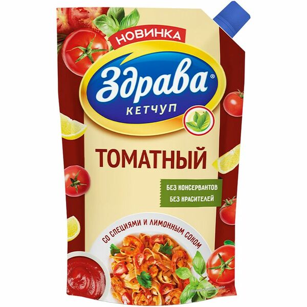 Кетчуп Здрава Томатный 350г