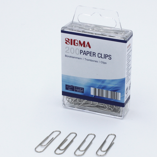 Скрепки 28мм 200шт ТМ Sigma (Сигма)