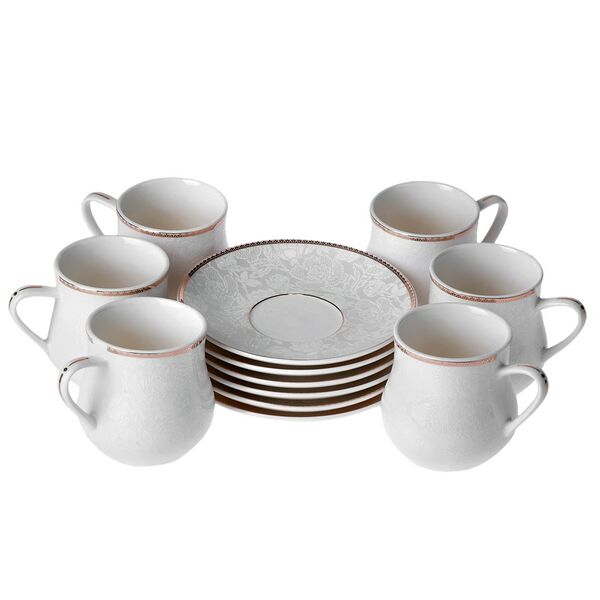 Набор чайный DK форма с золотой отводкой, 12 предметов, 220 мл, фарфор