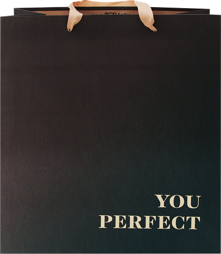 Пакет подарочный MESHU Duotone Graphite gradient, 26х32х12см, отделка фольгой, матовая ламинация