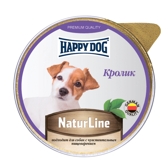 

Корм для собак Happy Dog Natur Line Кролик паштет 125 г