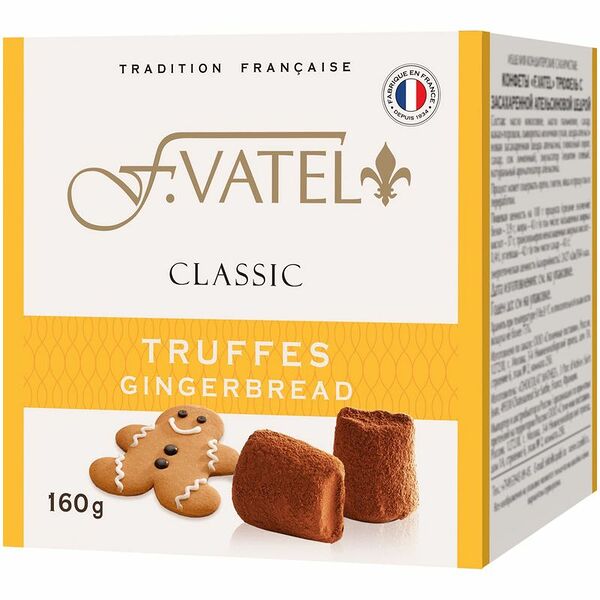 Конфеты F.Vatel Трюфель со вкусом имбирного пряника, 160г