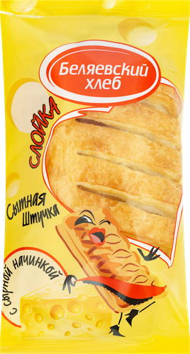 

Слойка Беляевский хлеб с сырной начинкой 90 г
