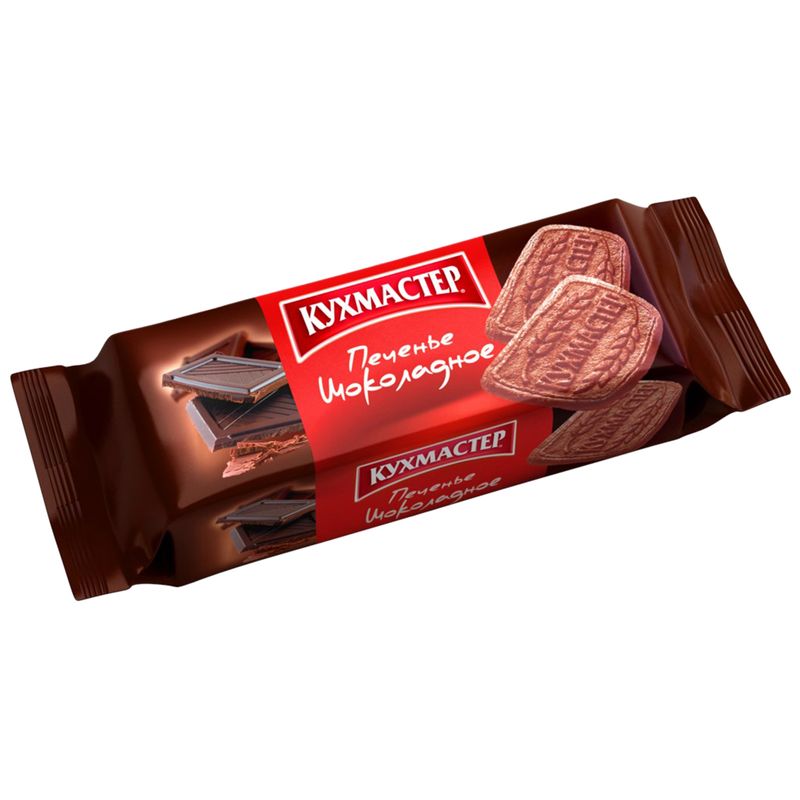

Печенье Кухмастер Шоколадное сахарное, 170г