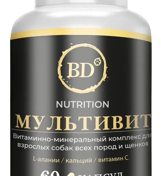 Витаминный комплекс BD NUTRITION Мультивитамины, для любых собак 60 таблеток