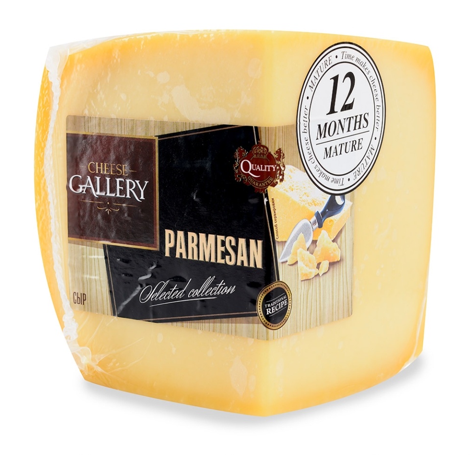 

Сыр Cheese Gallery Пармезан 38% 1/4 круга, вес
