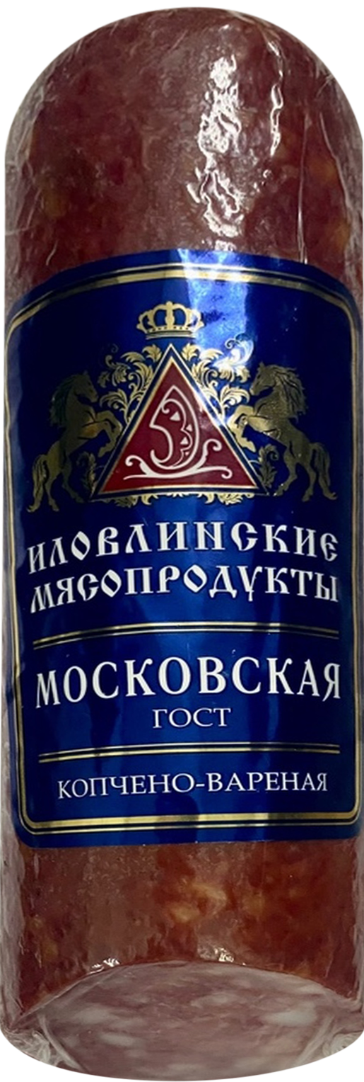 

Колбаса варено-копченая Иловлинские мясопродукты Московская 300 г