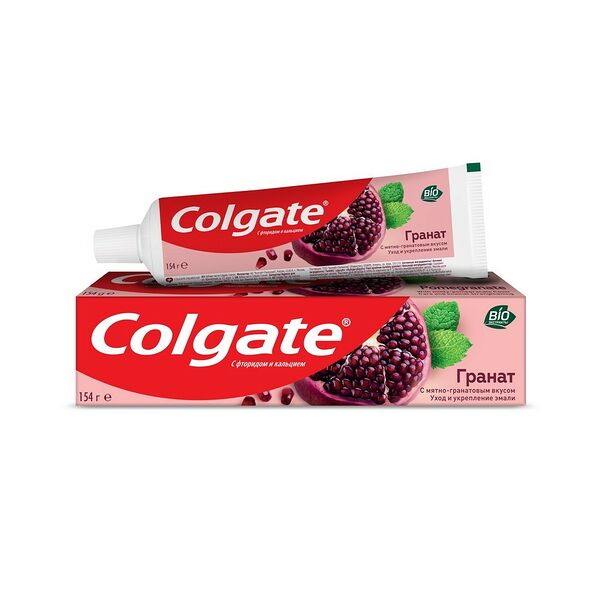 Зубная паста Colgate укрепляющая с мятно-гранатовым вкусом 154 г