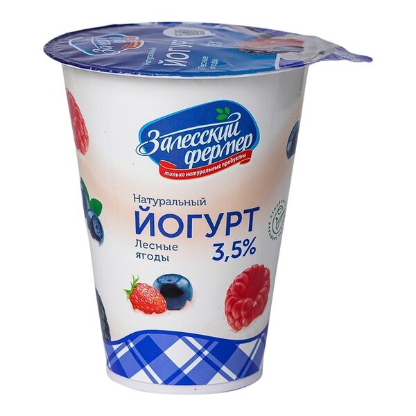 Йогурт 3,5% Залесский фермер лесная ягода