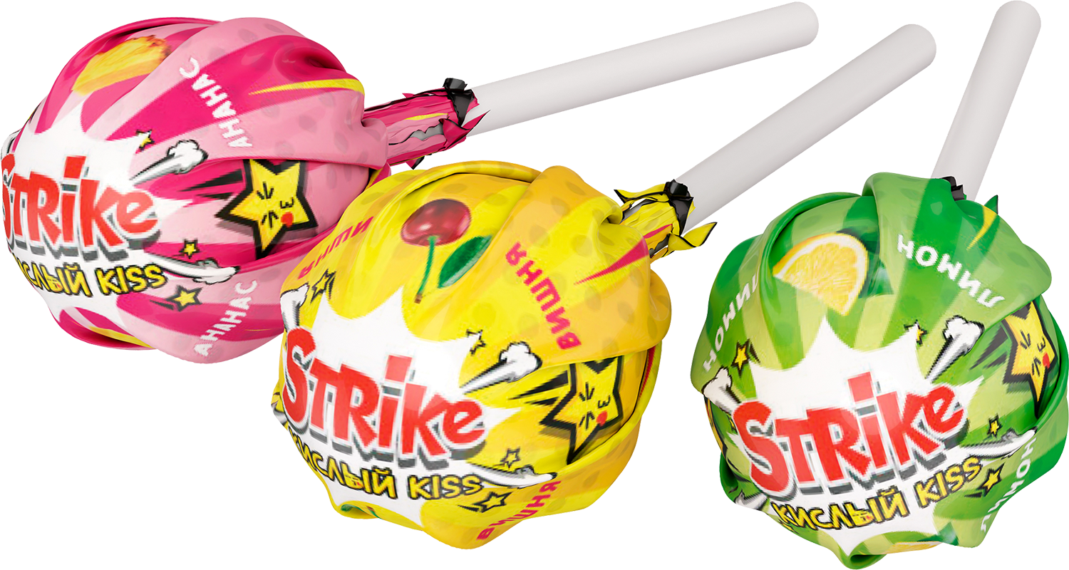 

Карамель Страйк Кислый Kiss 11.3 г в ассортименте 1 шт.