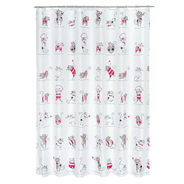 Занавеска для ванной комнаты Cats, 180х180 см, PEVA