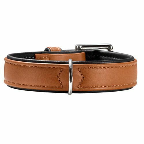 Hunter ошейник кожаный Canadian 37 - 43 см., Коричневый