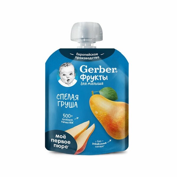 Фруктовое пюре GERBER Спелая груша пауч