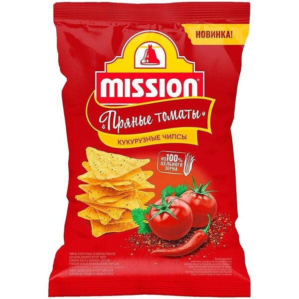 Чипсы кукурузные Mission со вкусом томатов 90г