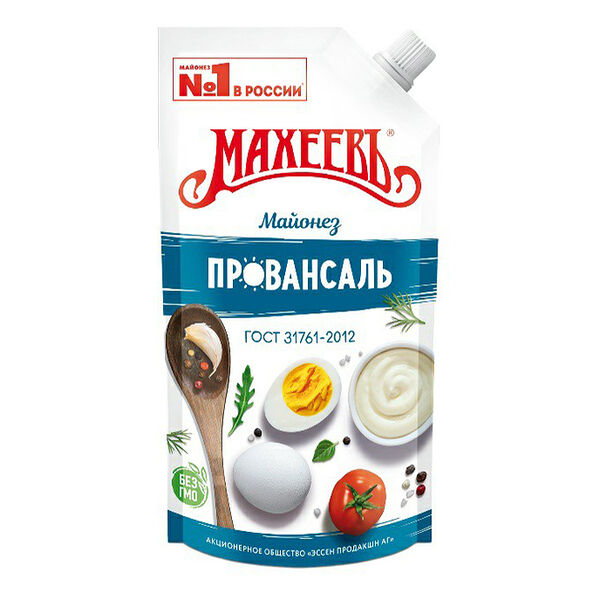 Майонез Махеевъ белый провансаль 50.5% 190 мл