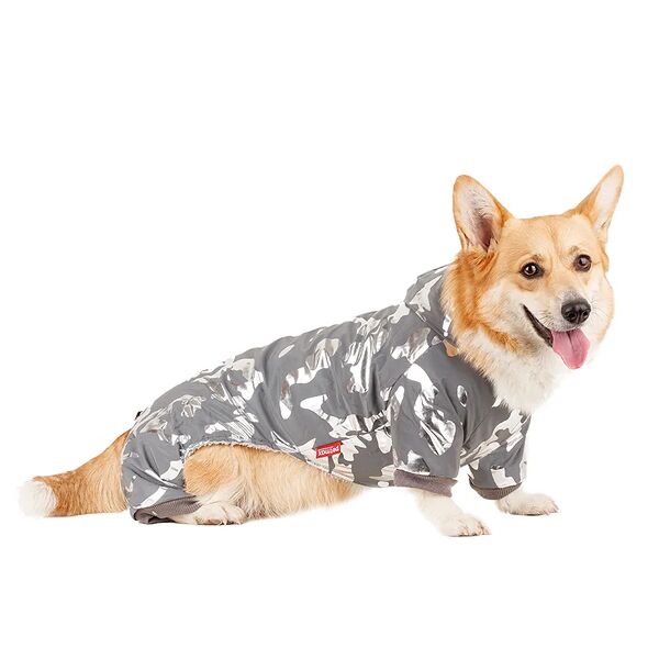 Комбинезон светоотражающий для собак 2XL серый (унисекс)