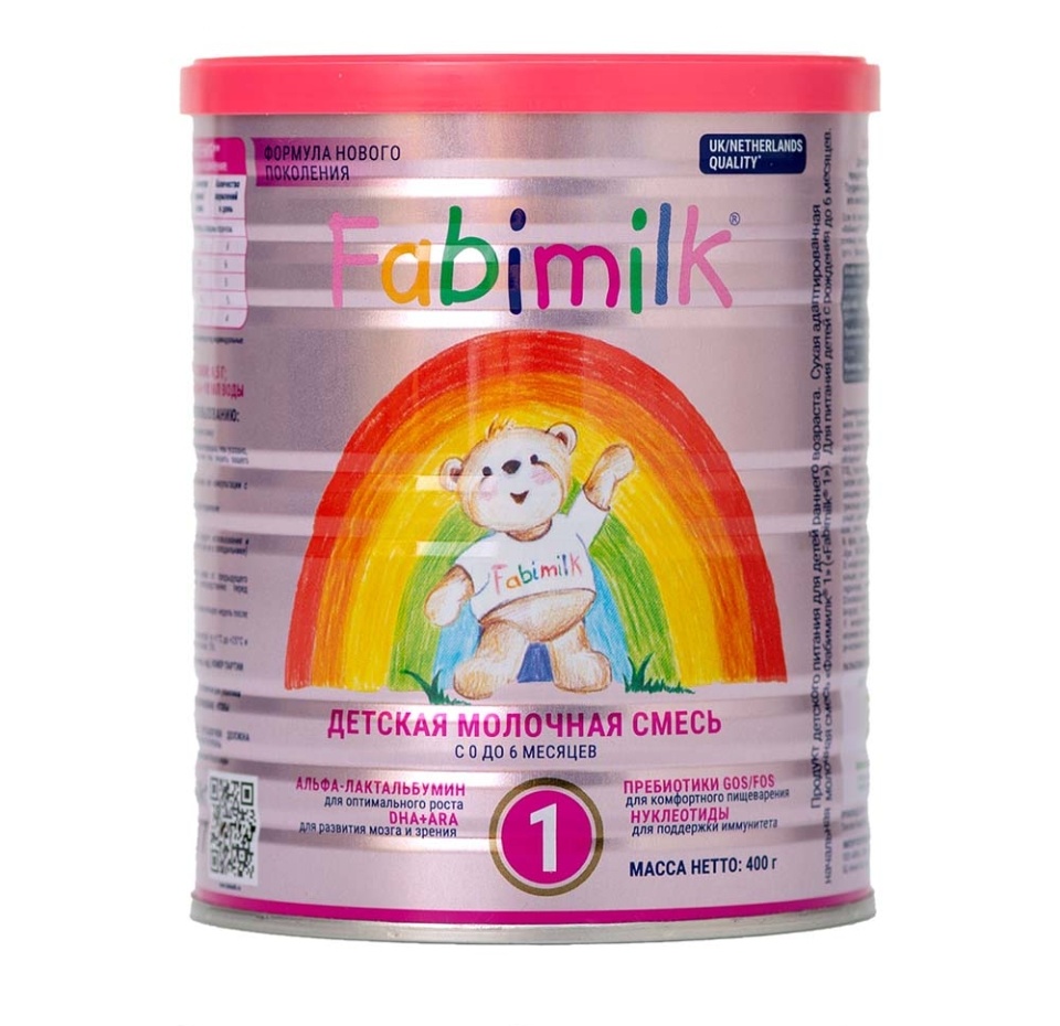 

Сухая молочная смесь Fabimilk с рождения до 6 месяцев 400 г, Нидерланды
