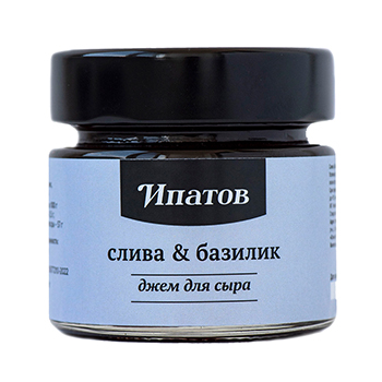 

Джем для сыра Слива & базилик Ипатов 125 г, Россия