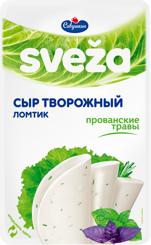 

Сыр творожный Sveza Прованские травы 60% 150 г