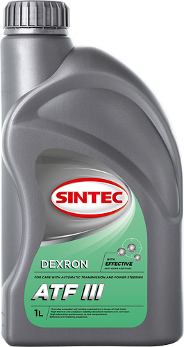 Масло трансмиссионное Sintec Dexron ATF III, минеральное, 1л