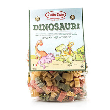 Макаронные изделия без яиц со шпинатом и томатами Динозавры, Dalla Costa