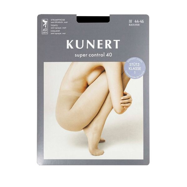 Колготки KUNERT-HUDSON SUPER CONTROL 40 цвет 050/черный 40 den, размер 4, Германия